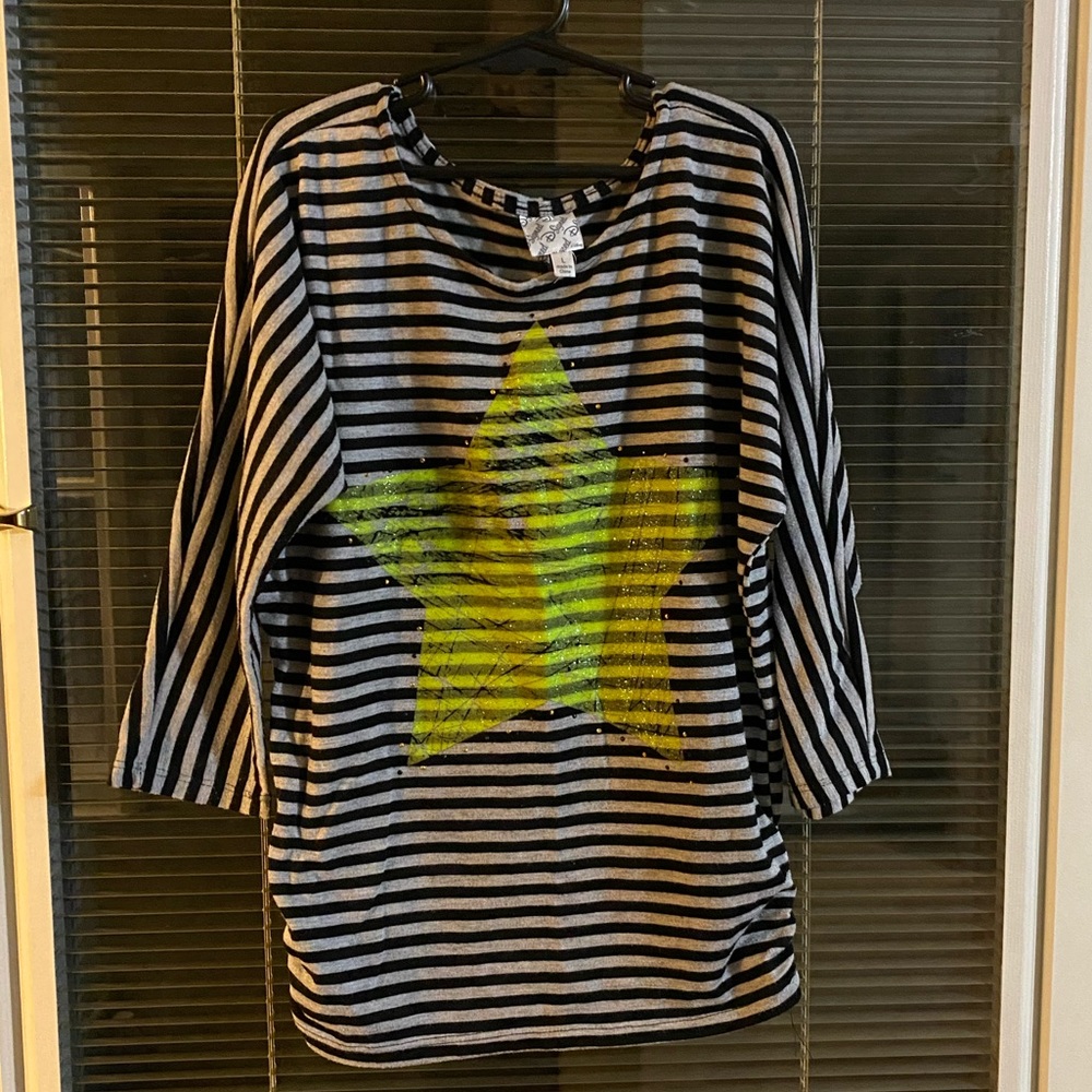 Girls Size L Stripped Shirt